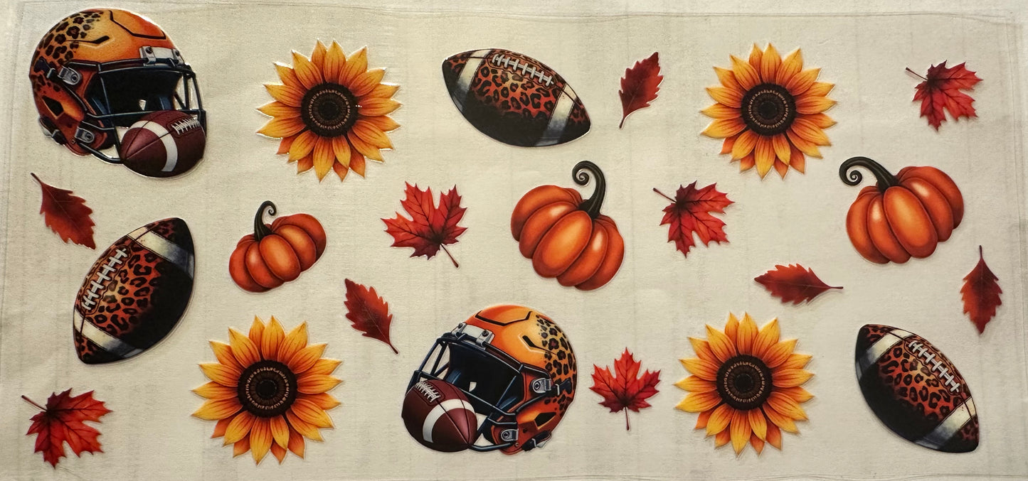 Leopard print football wrap