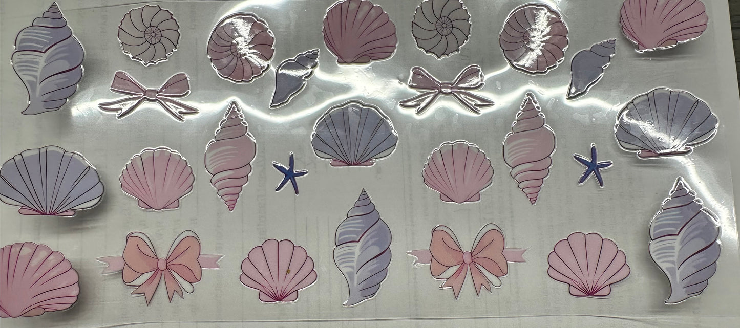 Pink and purple shells wrap