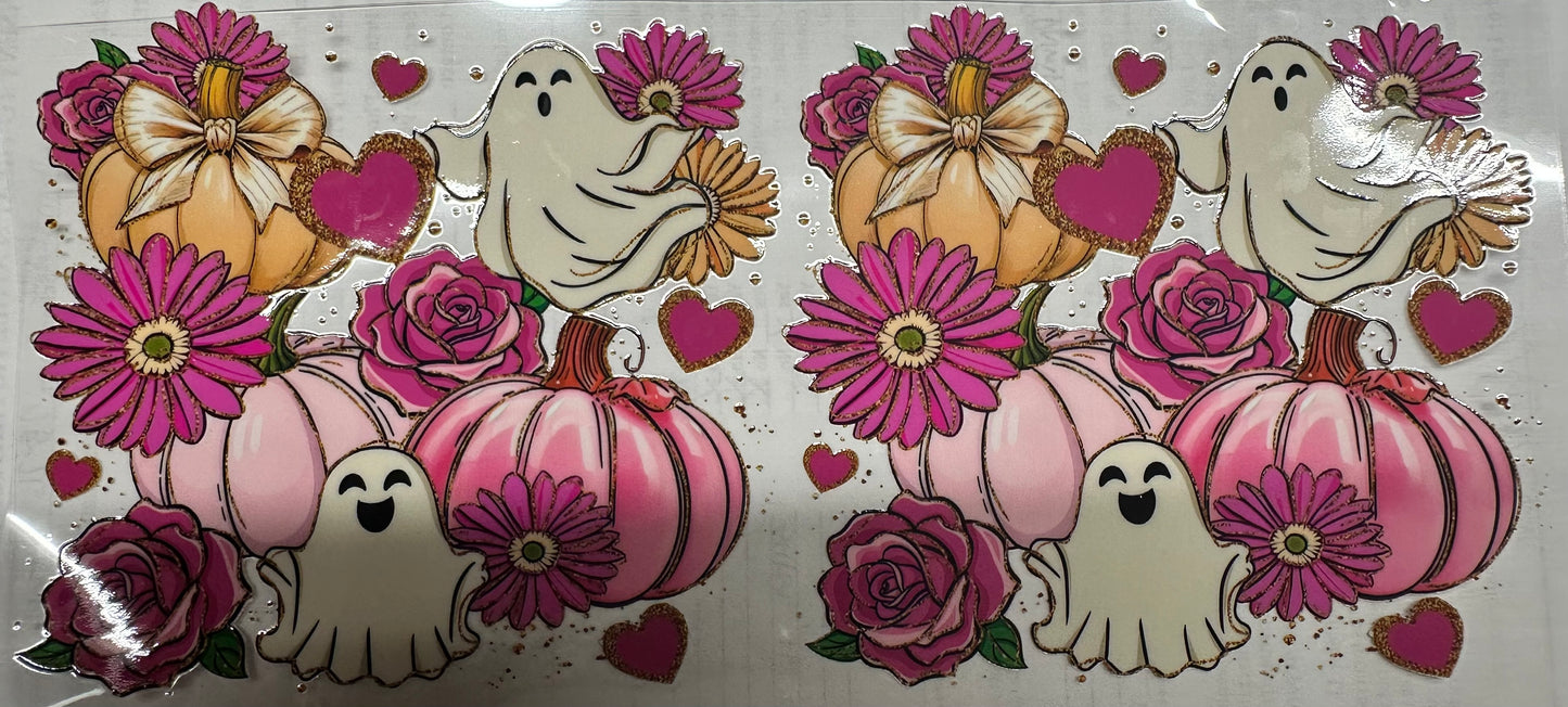 Pink pumpkin ghost wrap