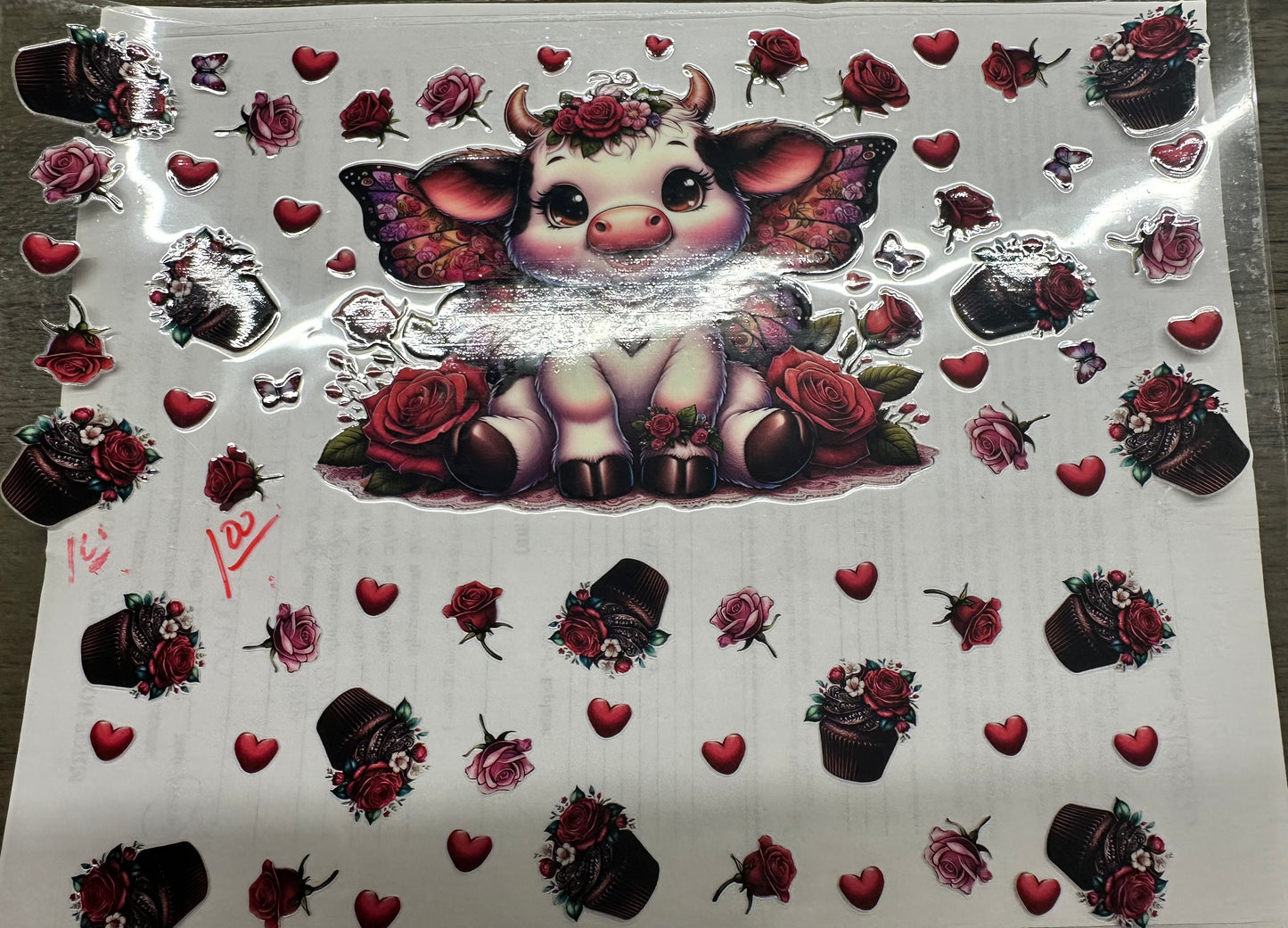 40 oz cupcake cow wrap