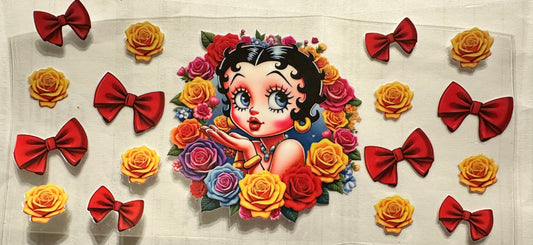 Betty Boop Yellow roses