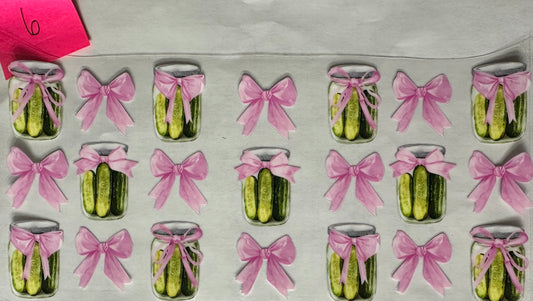 Pickle Jars and bows