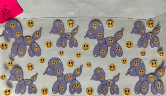 Purple Balloon Dog wrap