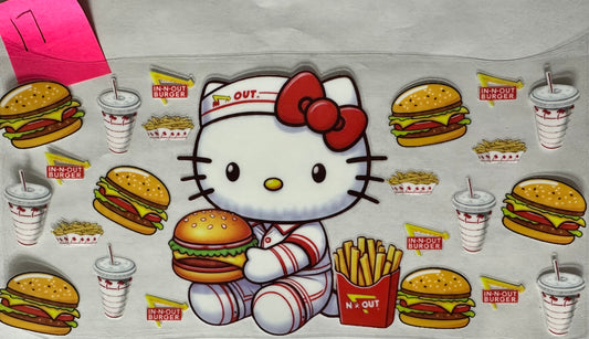 Hello Kitty In N Out burger wrap
