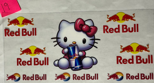Hello Kitty Red bull wrap