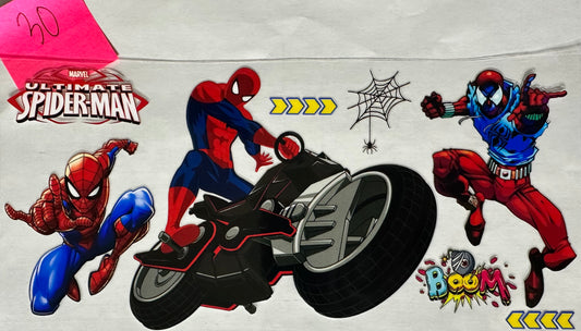 Spiderman on bike wrap
