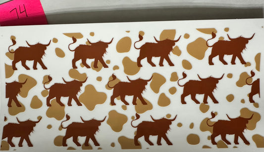 Highland Cow wrap 3
