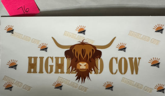 Highland cow wrap 2
