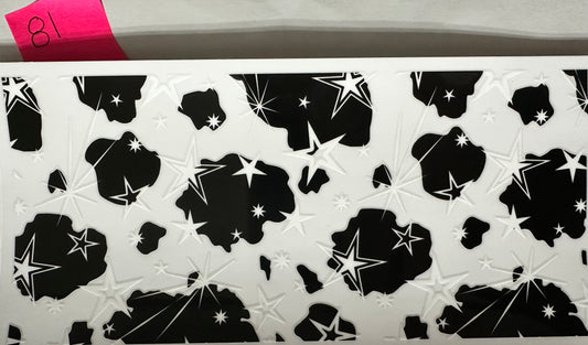 Cow print with stars wrap