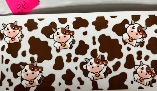 Brown cows print wrap
