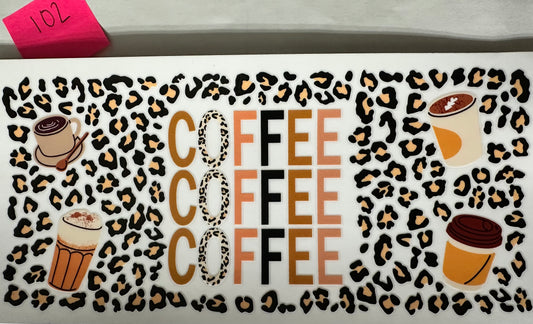 Leopard print coffee wrap