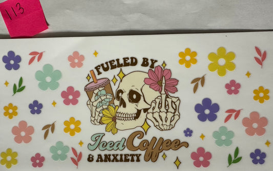 Iced coffee and anxiety wrap