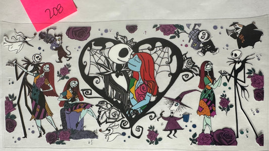 Jack and Sally heart wrap