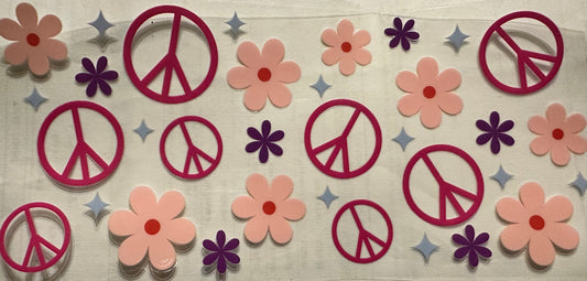 Peace and flowers wrap