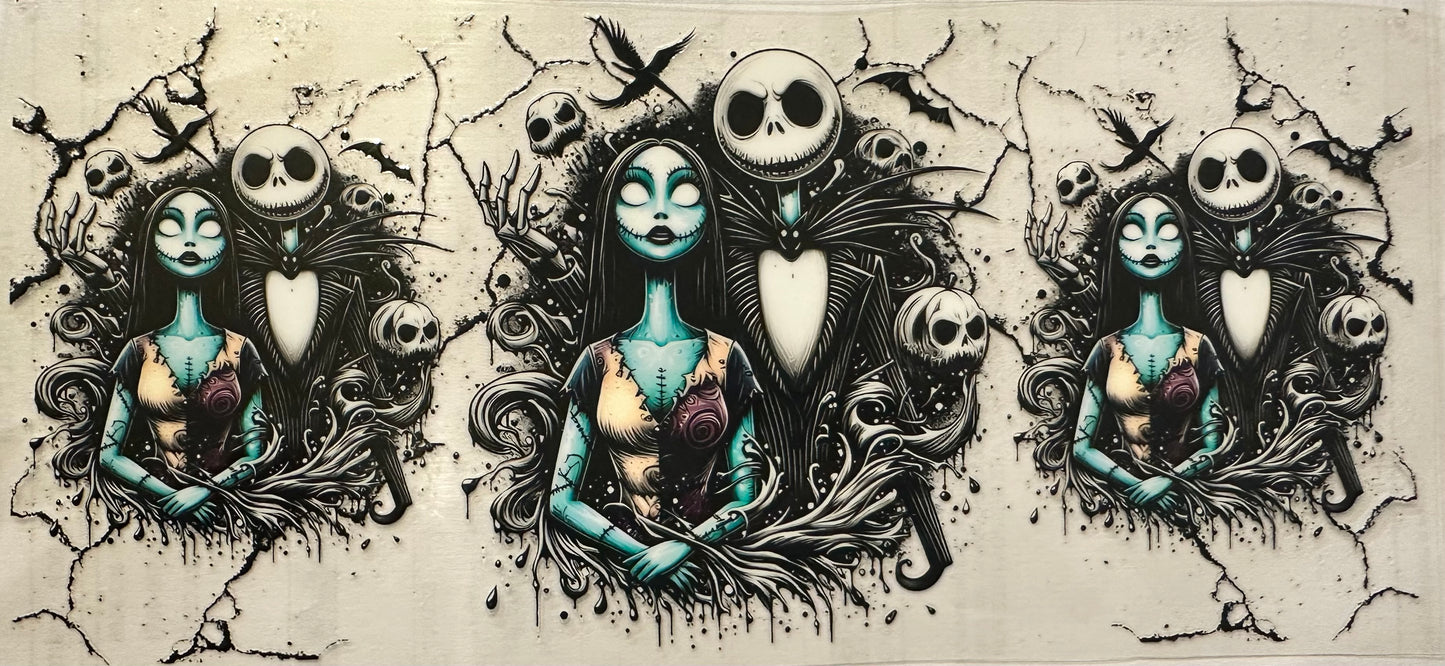 Jack & Sally Skellington wrap