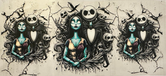 Jack & Sally Skellington wrap