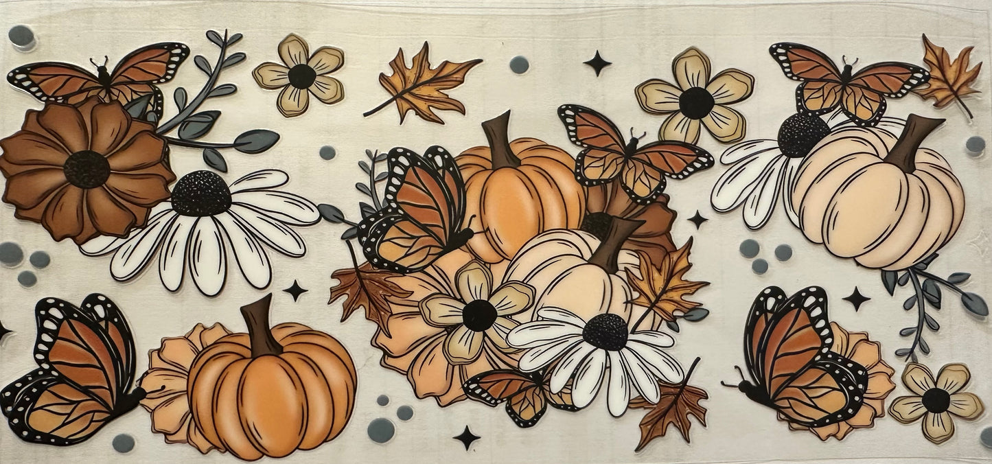 Pumpkin and butterfly wrap