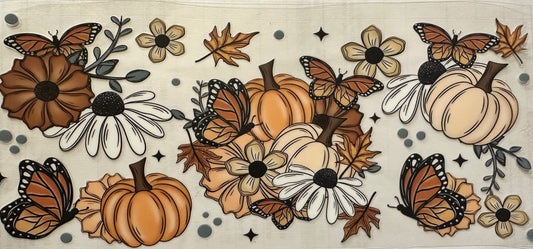 Pumpkin and butterfly wrap
