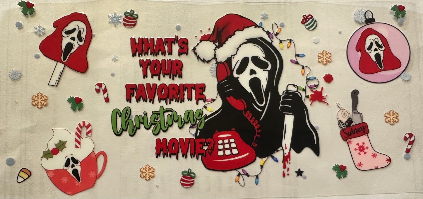 Ghost Face Christmas wrap