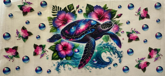 Sea turtle and Hibiscus wrap