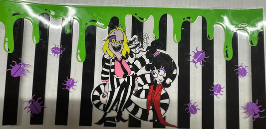 Beetle Juice green drip wrap