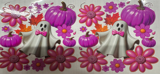 Purple pumpkin ghost wrap