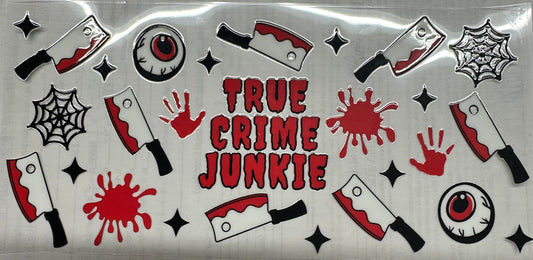 True crime junkie red wrap