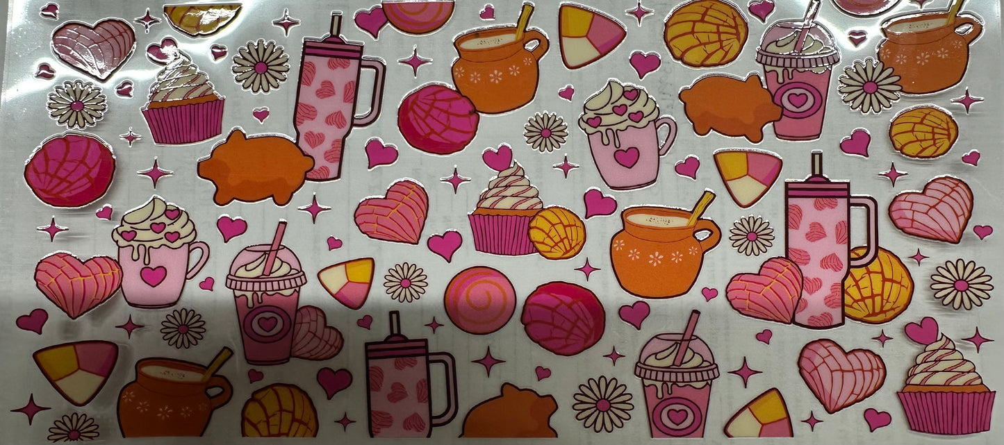 Cute cups and snacks wrap