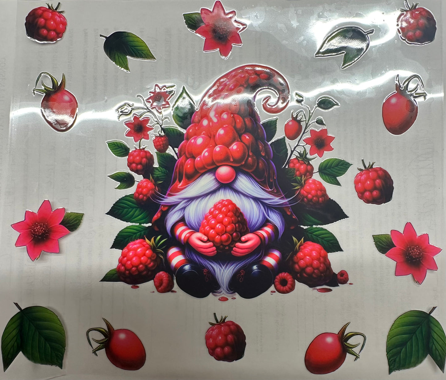 20 oz raspberry gnome wrap