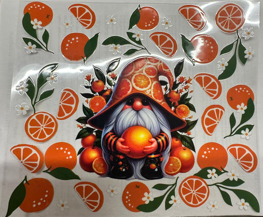 20 oz orange gnome