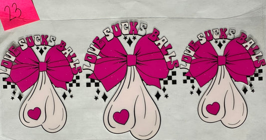 Love sucks balls wrap