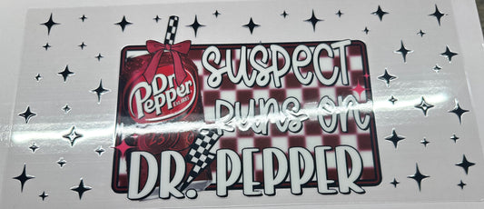Suspect runs on Dr Pepper wrap