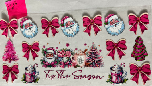 Tis the season pink Christmas wrap 169